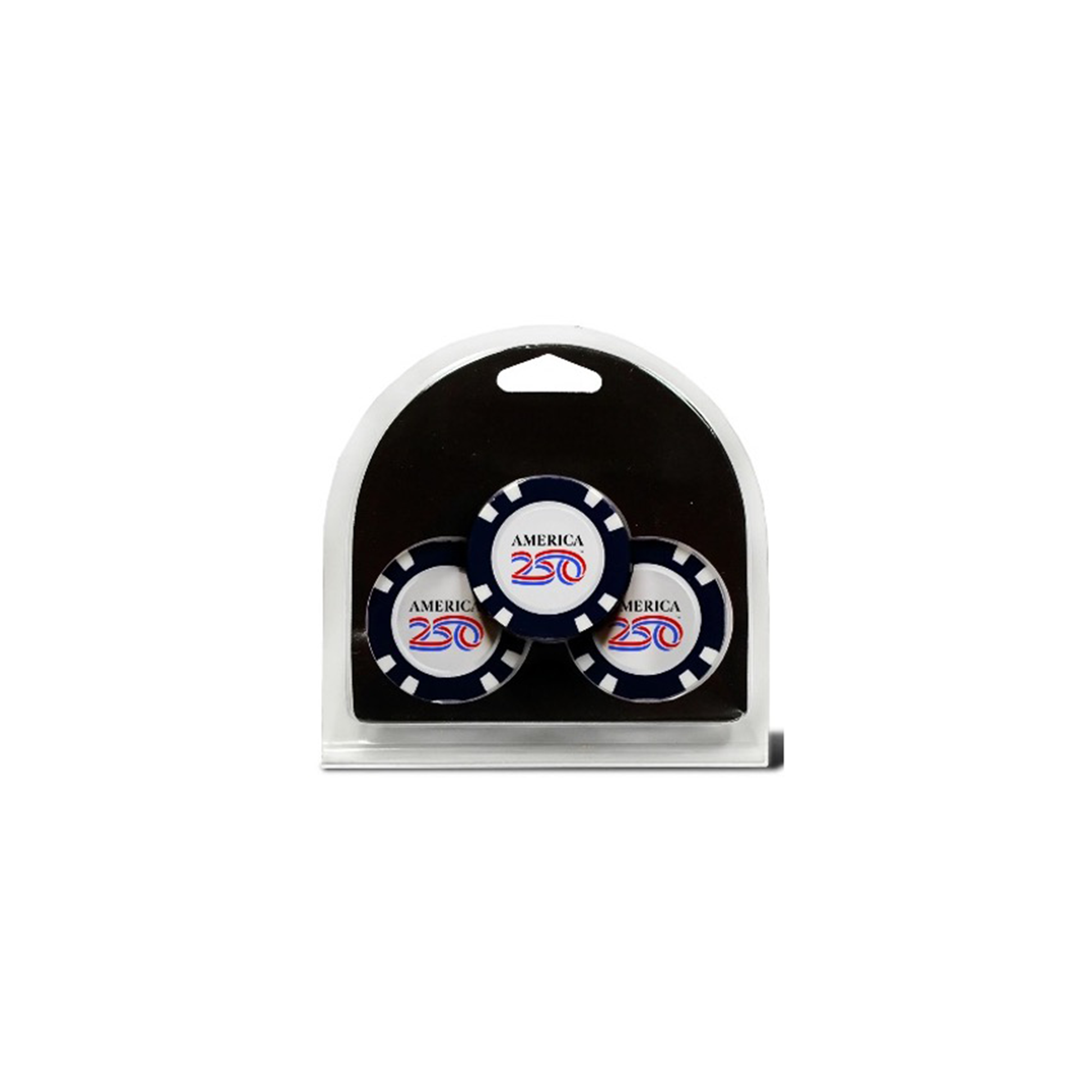 Official America250 Golf Ball Marker Poker Chip Set