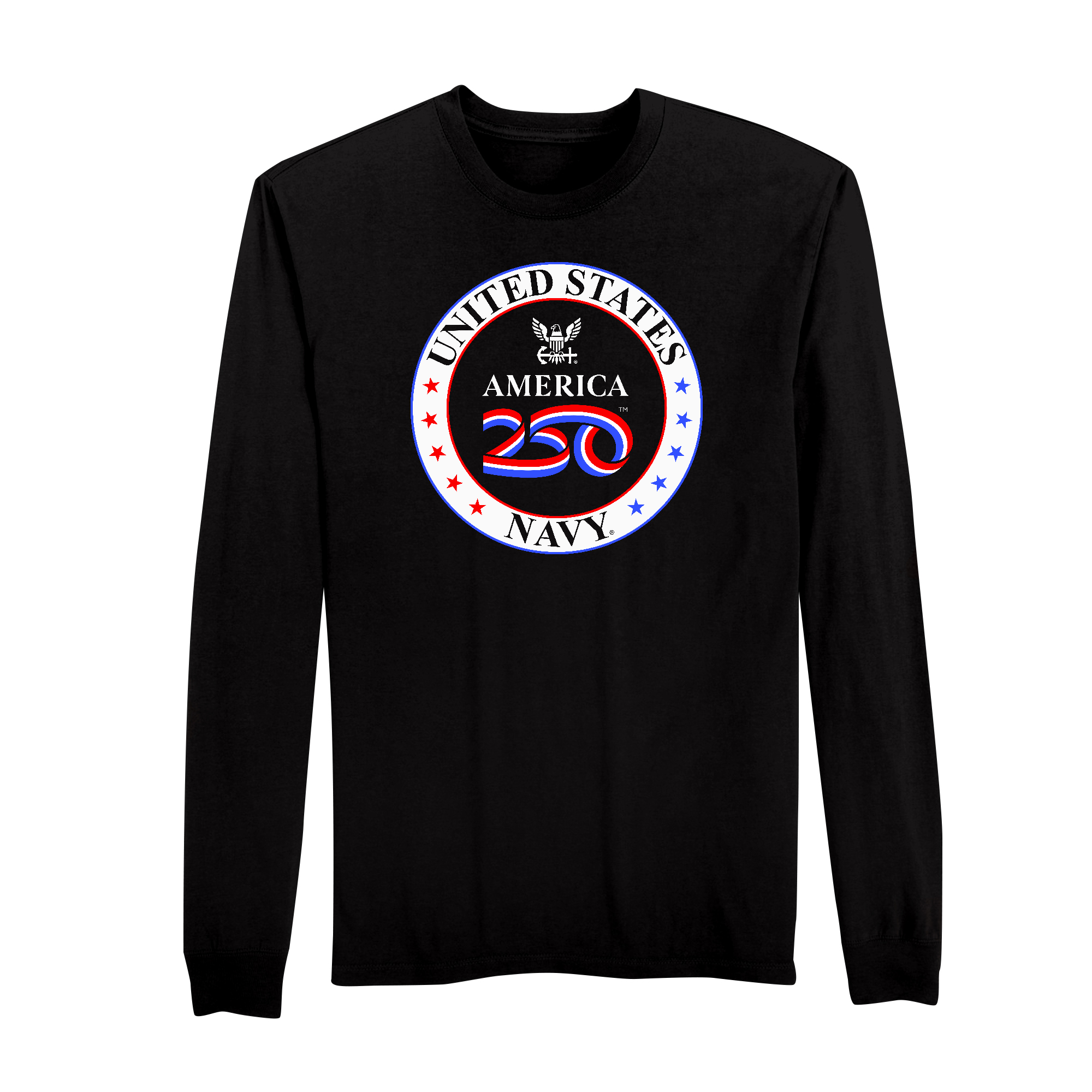 America 250 | U.S. NAVY x A250 Cotton Long Sleeve T-Shirt | Long