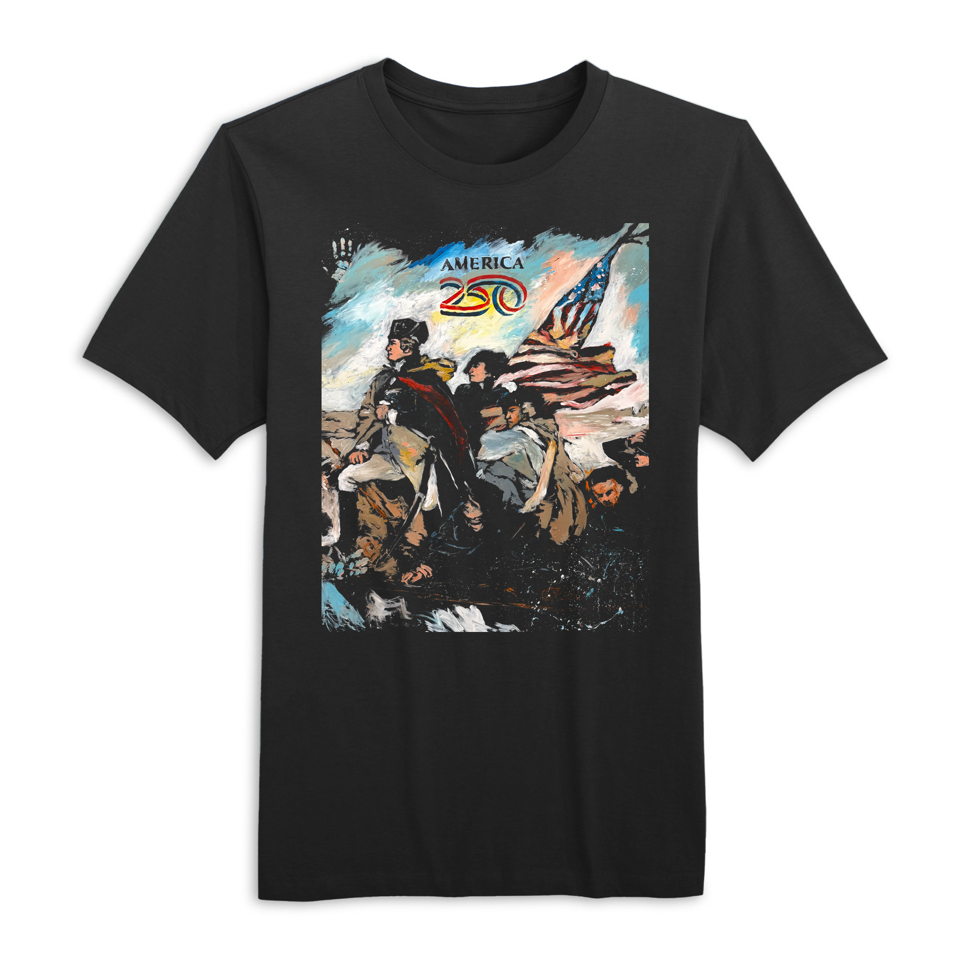 America250 Cody Sabol Washington Crossing the Delaware Men's T-Shirt