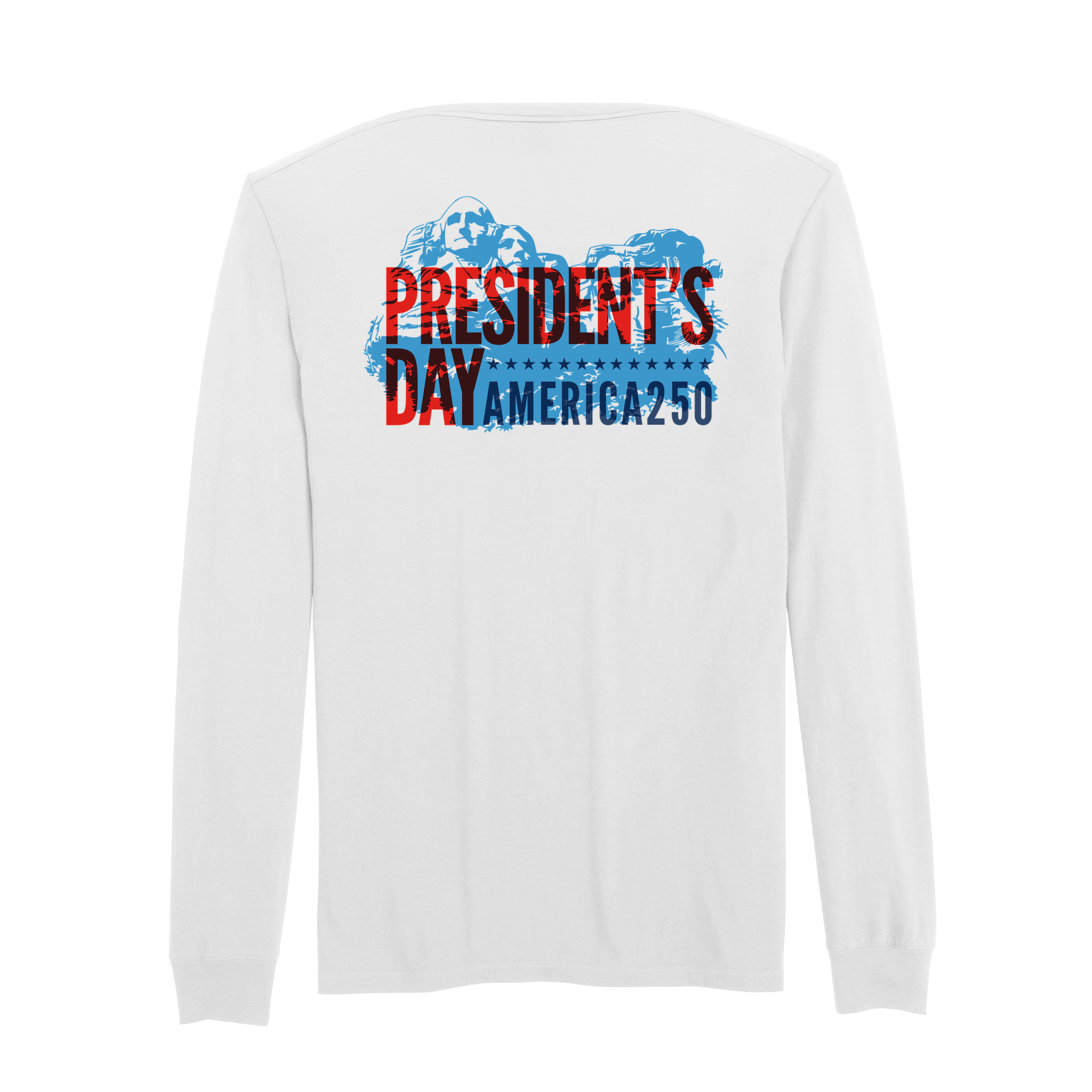 America 250 | Mt. Rushmore (Blue A250 LIT) Cotton Long Sleeve T