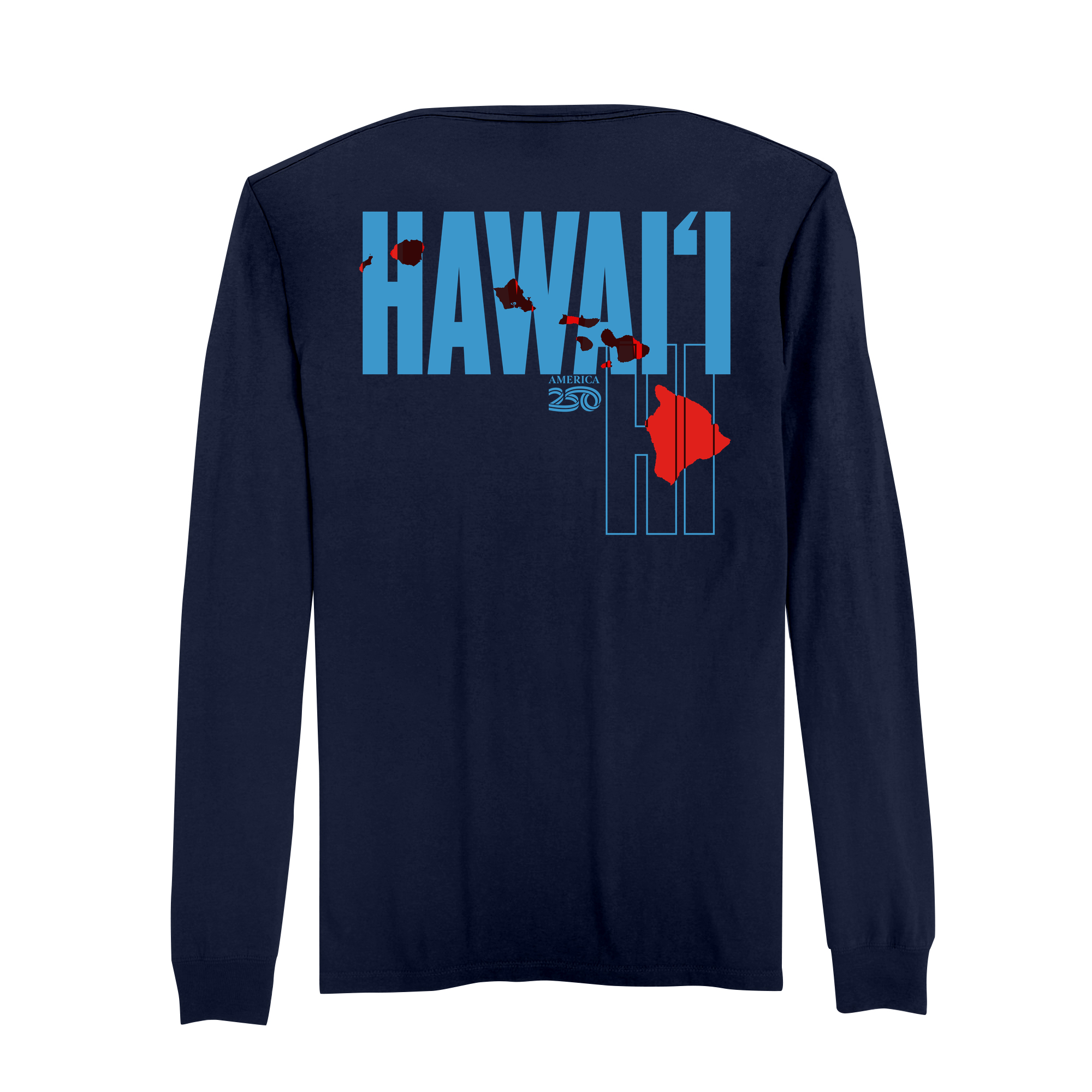 America 250 | Official America250 Hawaii Cotton Long Sleeve T