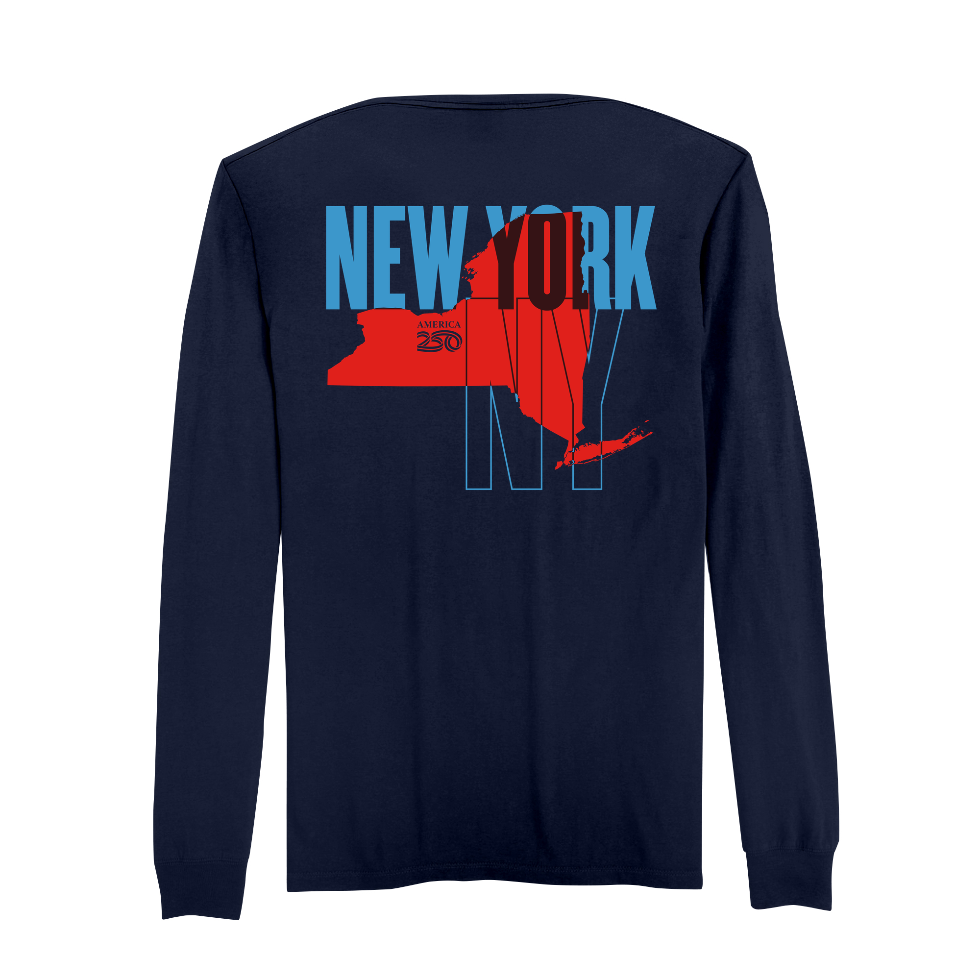 America 250 | Official America250 New York Cotton Long Sleeve T