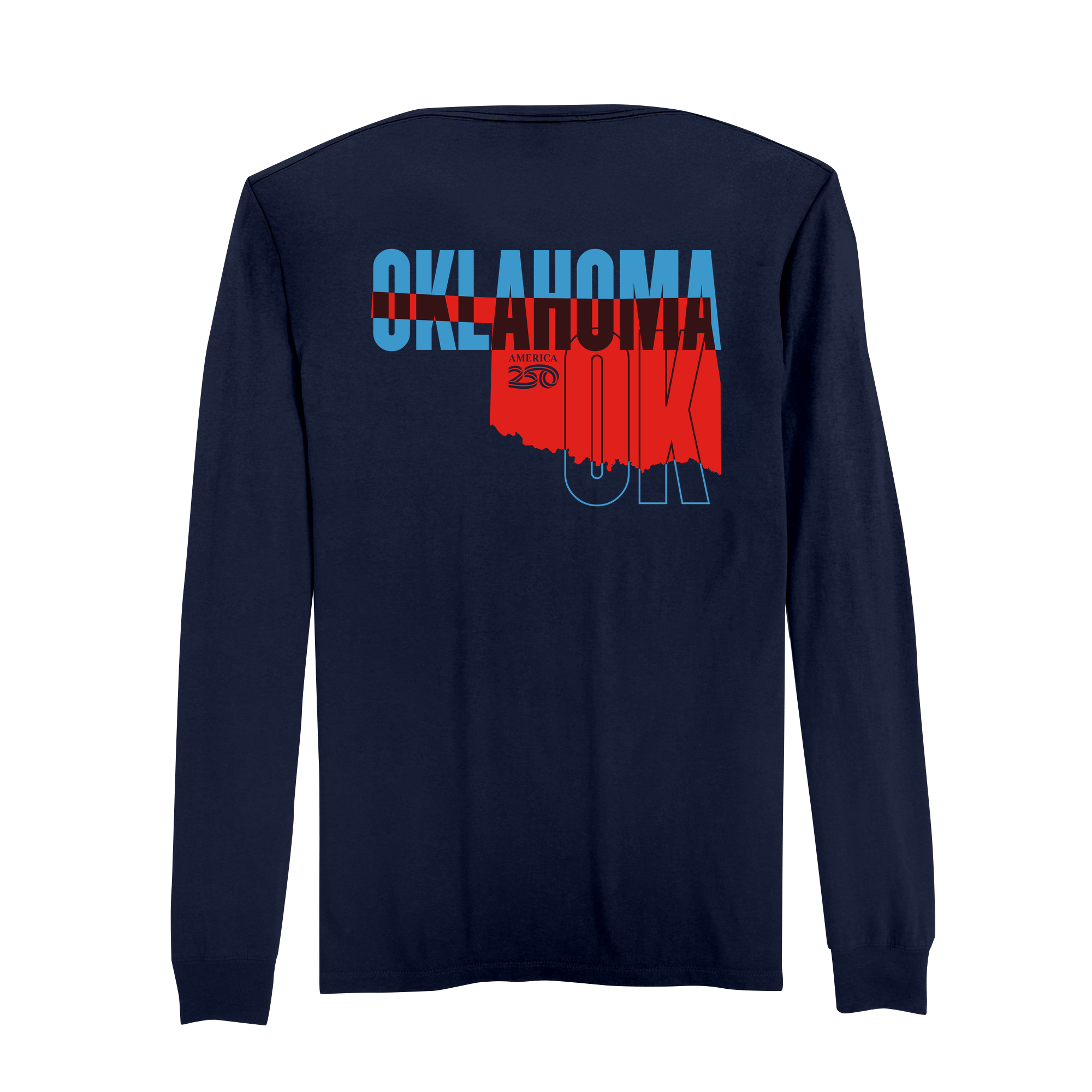 America 250 | Official America250 Oklahoma Cotton Long Sleeve T