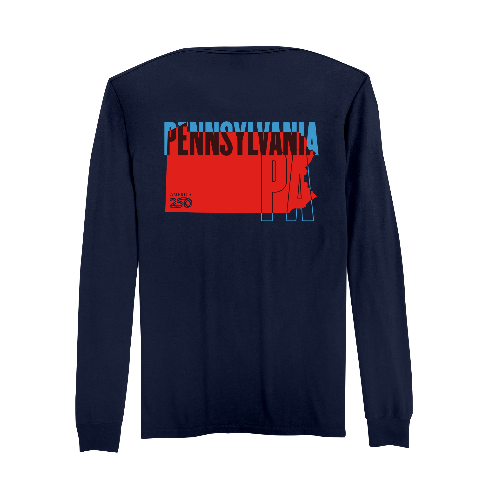 Official America250 Pennsylvania Men's Long Sleeve T-Shirt