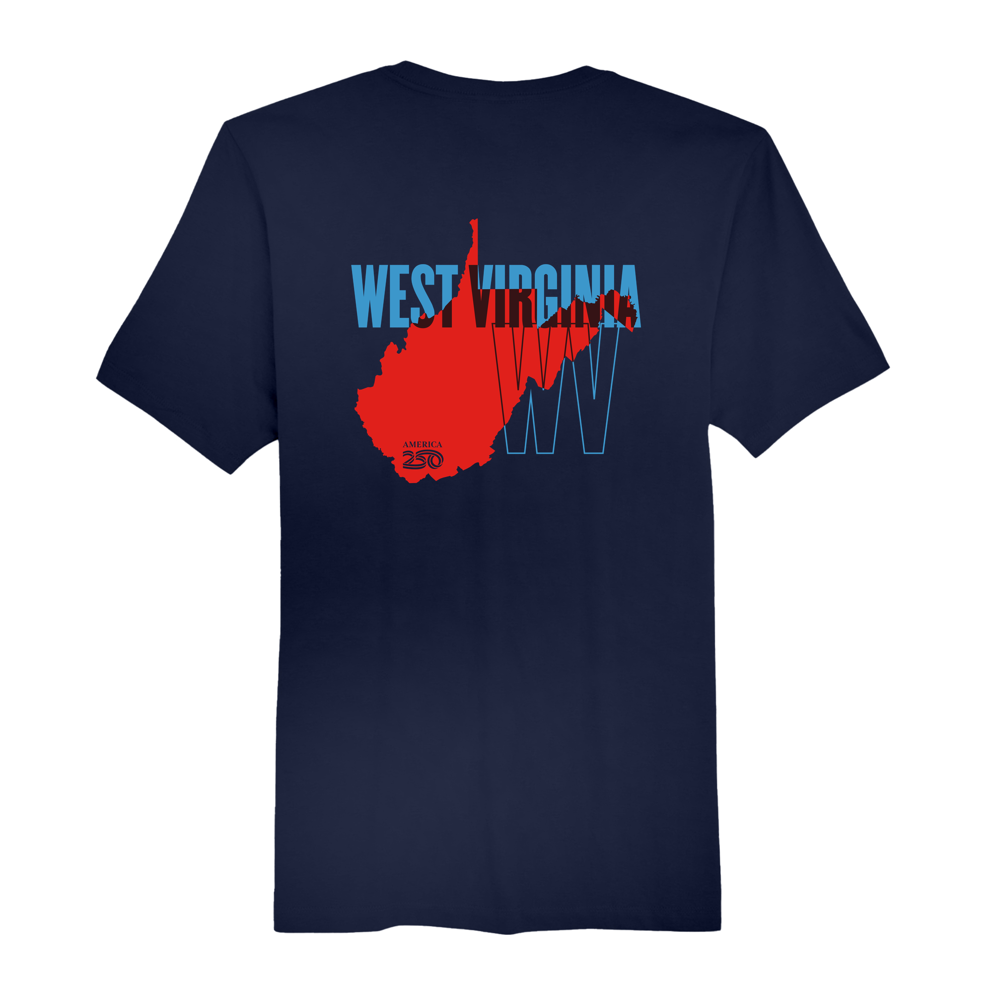 America 250 | Official America250 West Virginia Tee Shirt | Men's