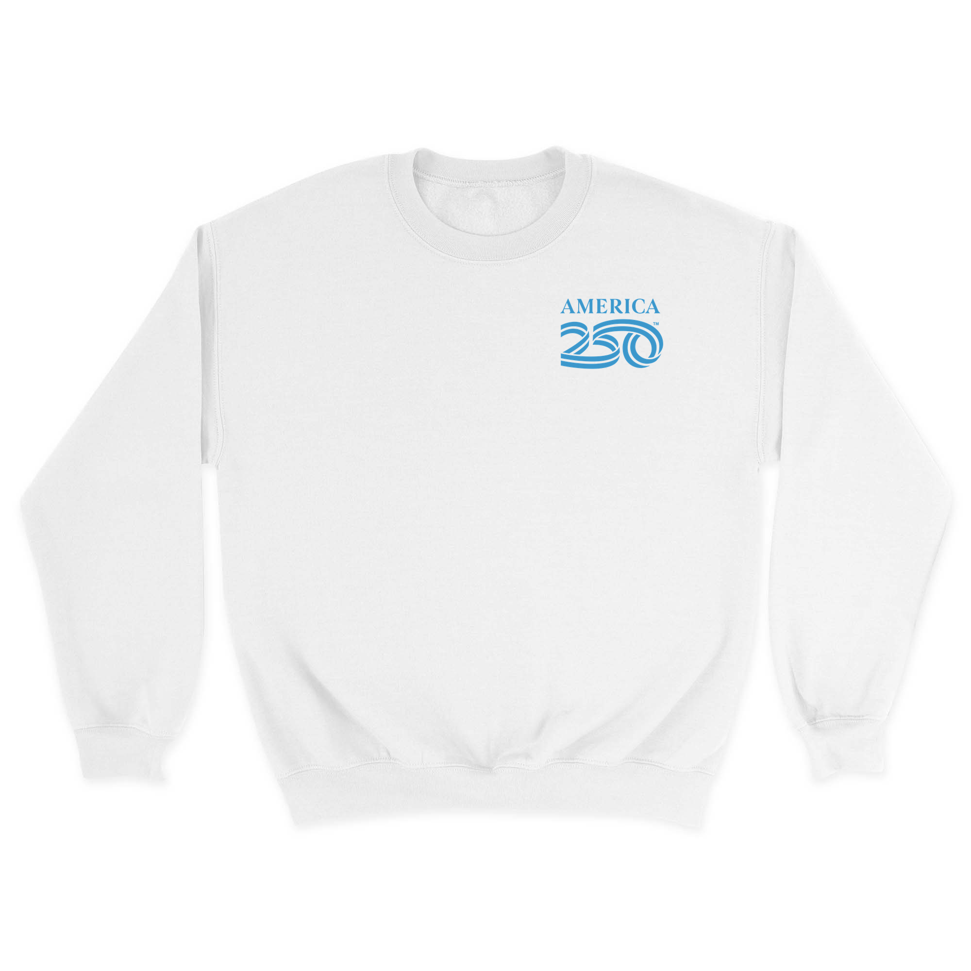 Unisex Small White Crewneck Sweatshirt