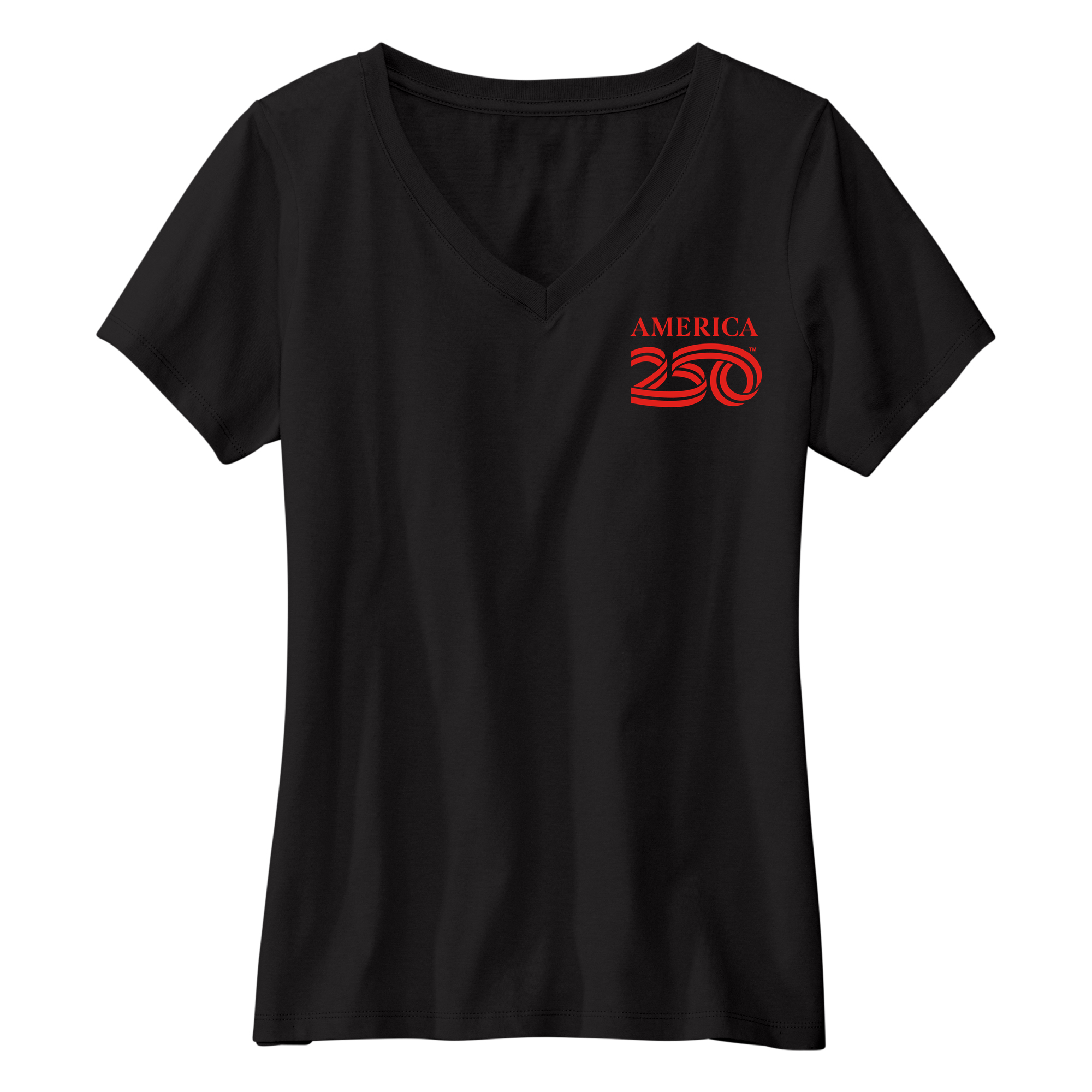 Womens Small Black Short Sleeve V-neck Tee