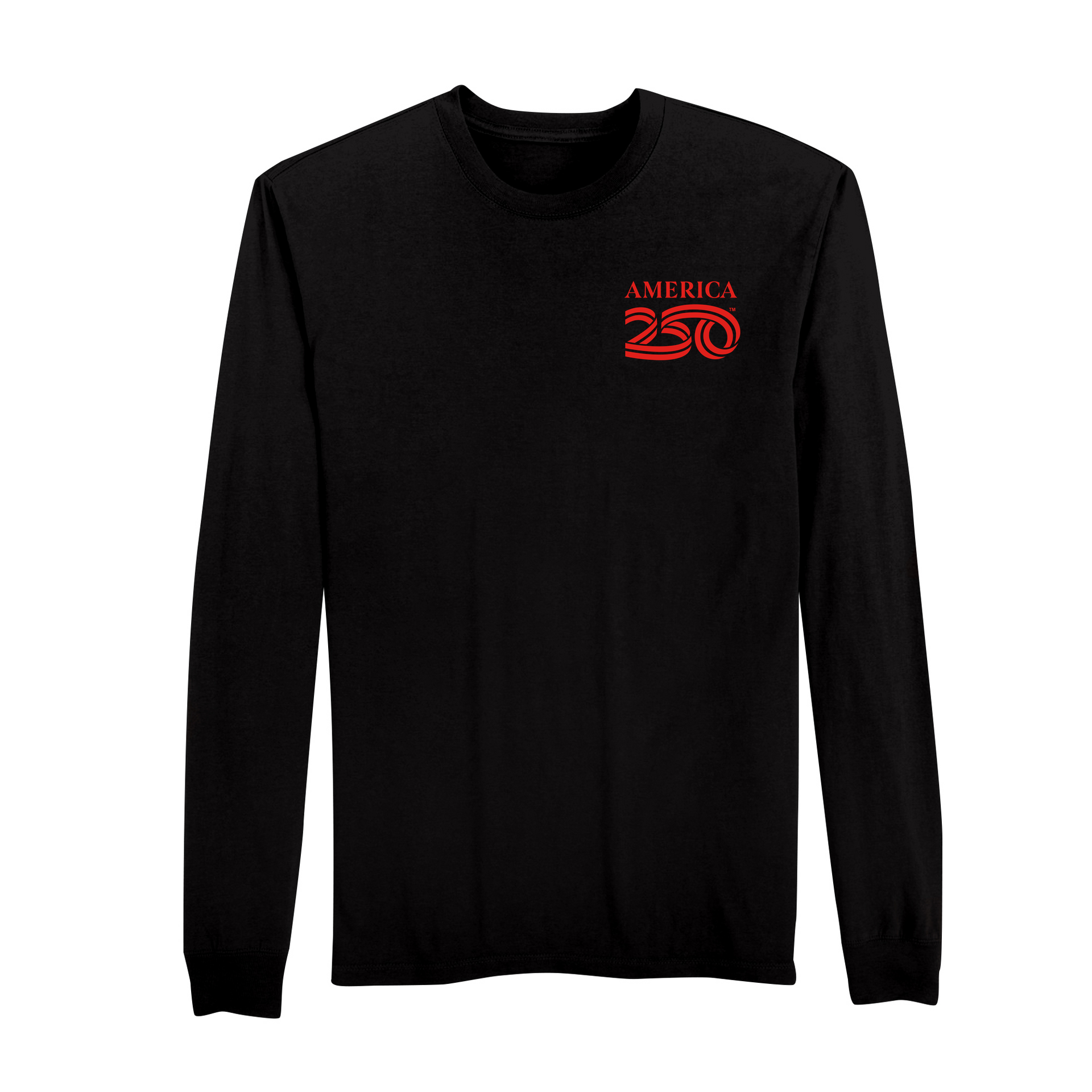 America 250 | President Flag Cotton Long Sleeve T-Shirt | Long