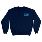 Unisex Small Navy Crewneck Sweatshirt