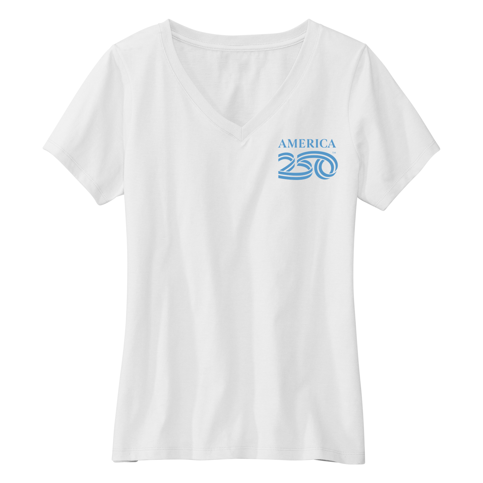 Womens Small White Short Sleeve V-neck Tee
