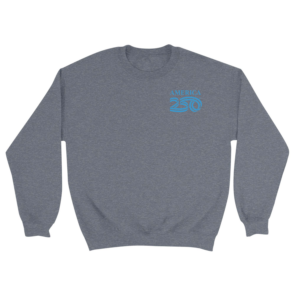 Unisex Small Dark Ash Crewneck Sweatshirt