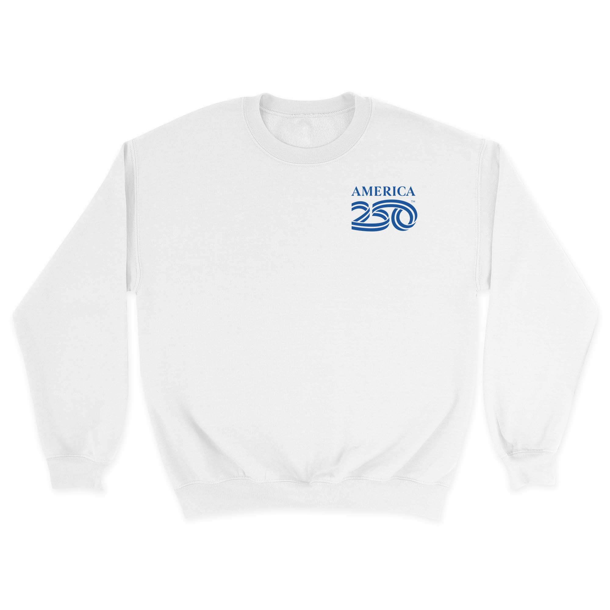 Unisex Small White Crewneck Sweatshirt