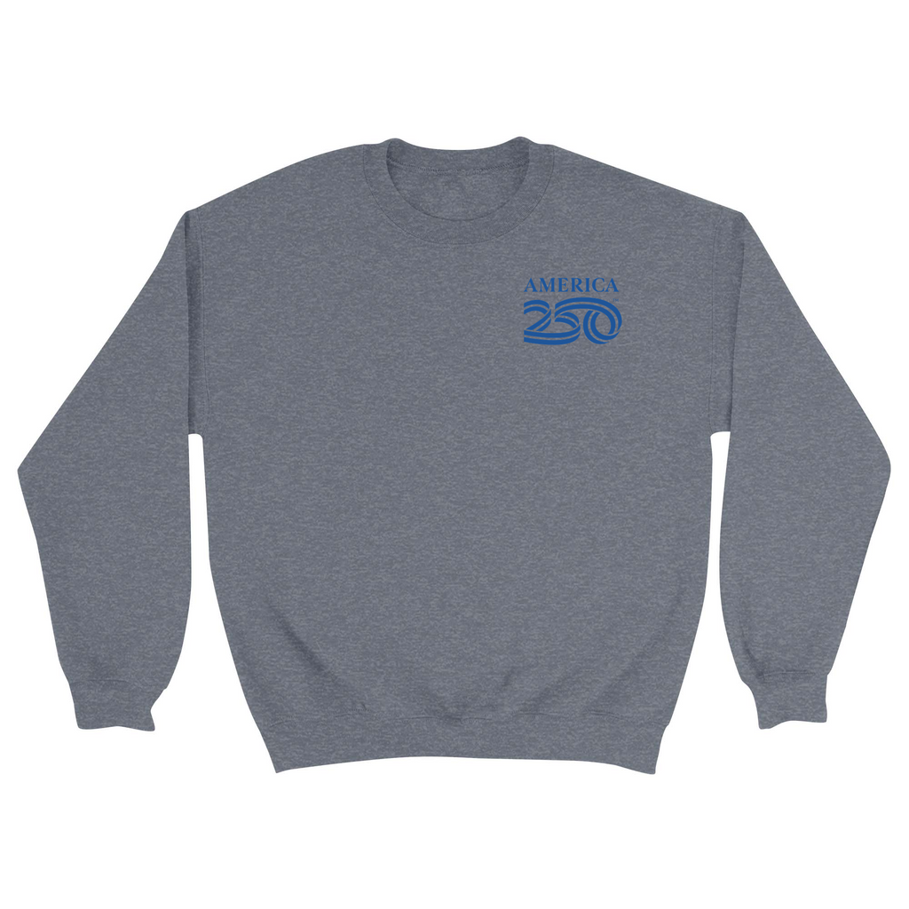 Unisex Small Dark Ash Crewneck Sweatshirt
