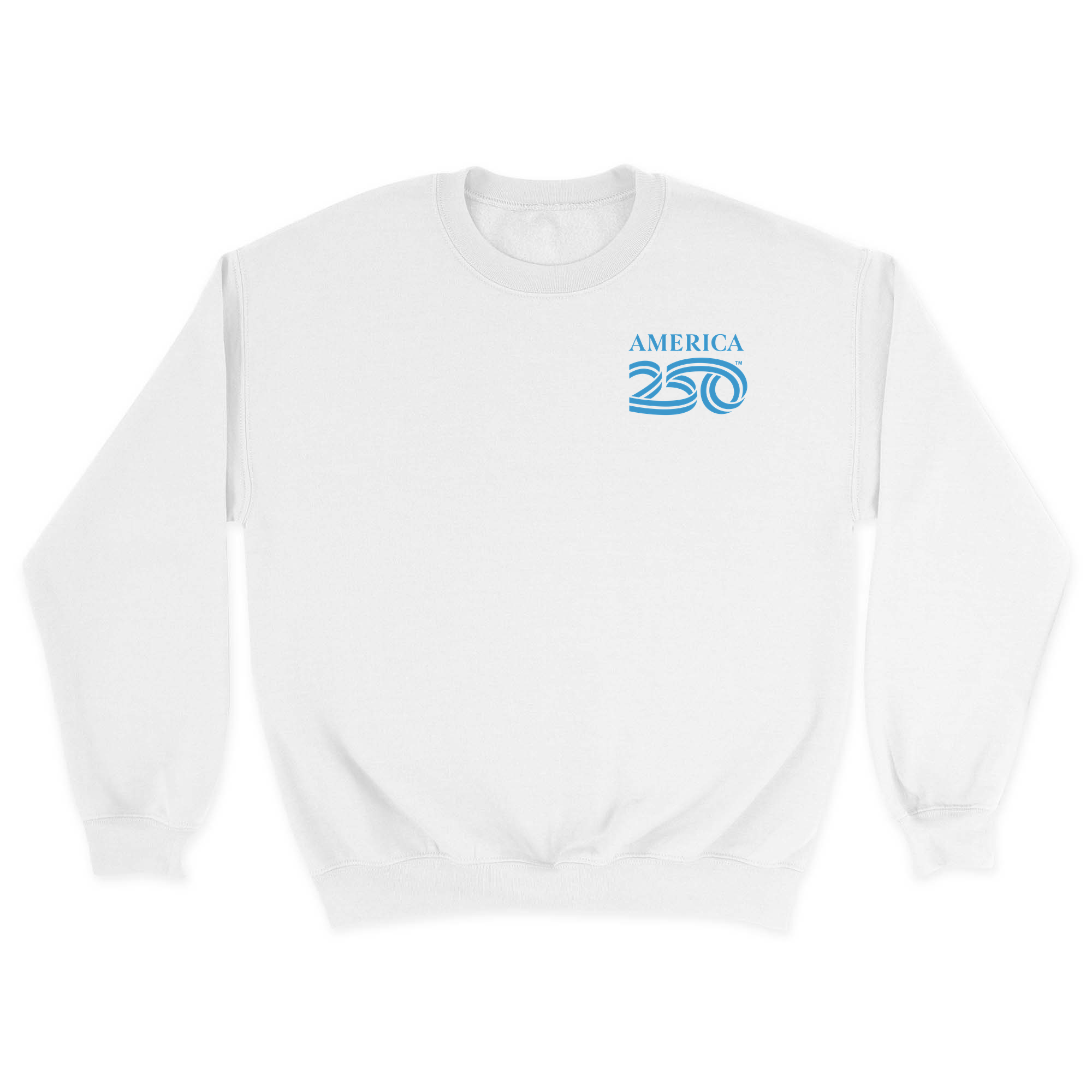 Unisex Small White Crewneck Sweatshirt