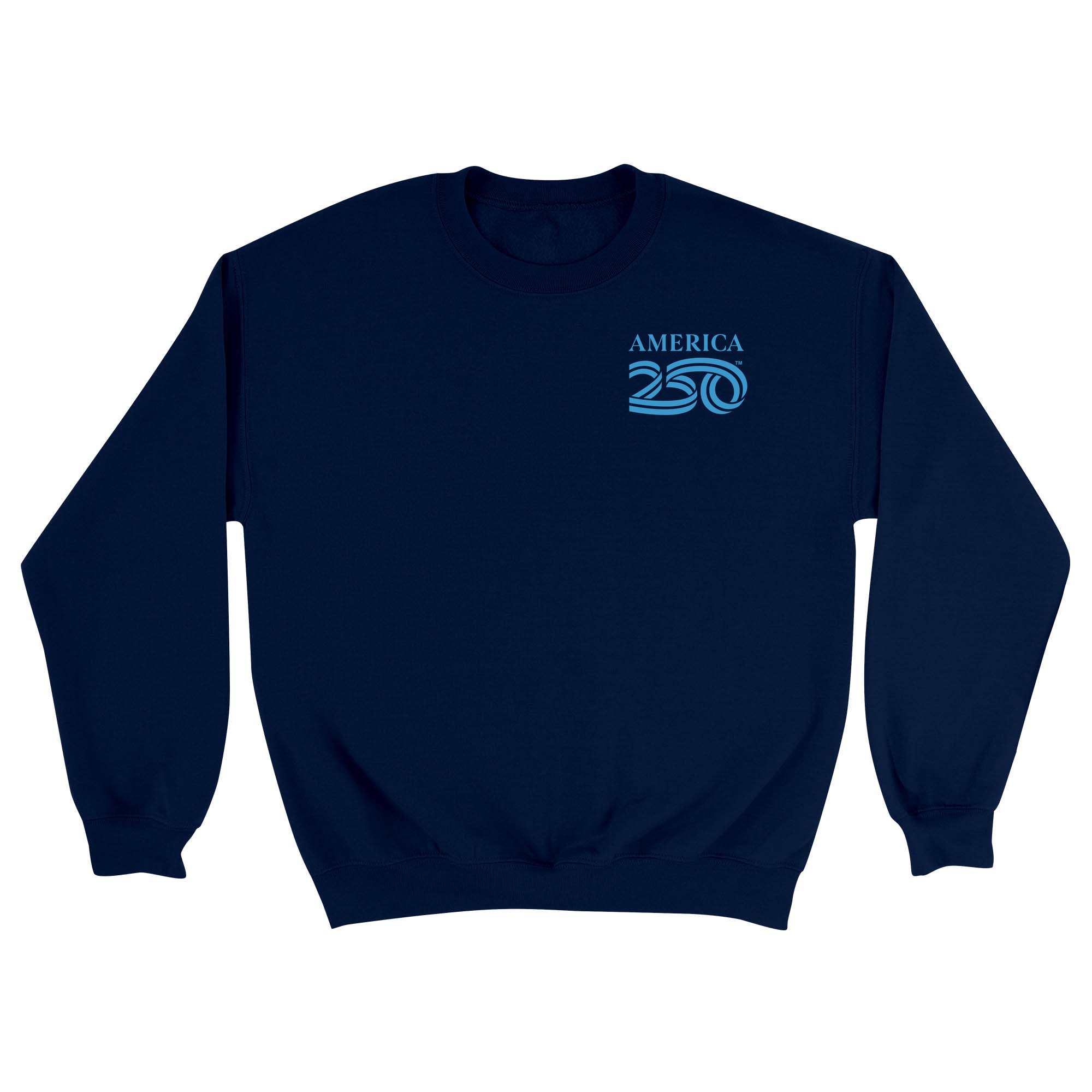 Unisex Small Navy Crewneck Sweatshirt