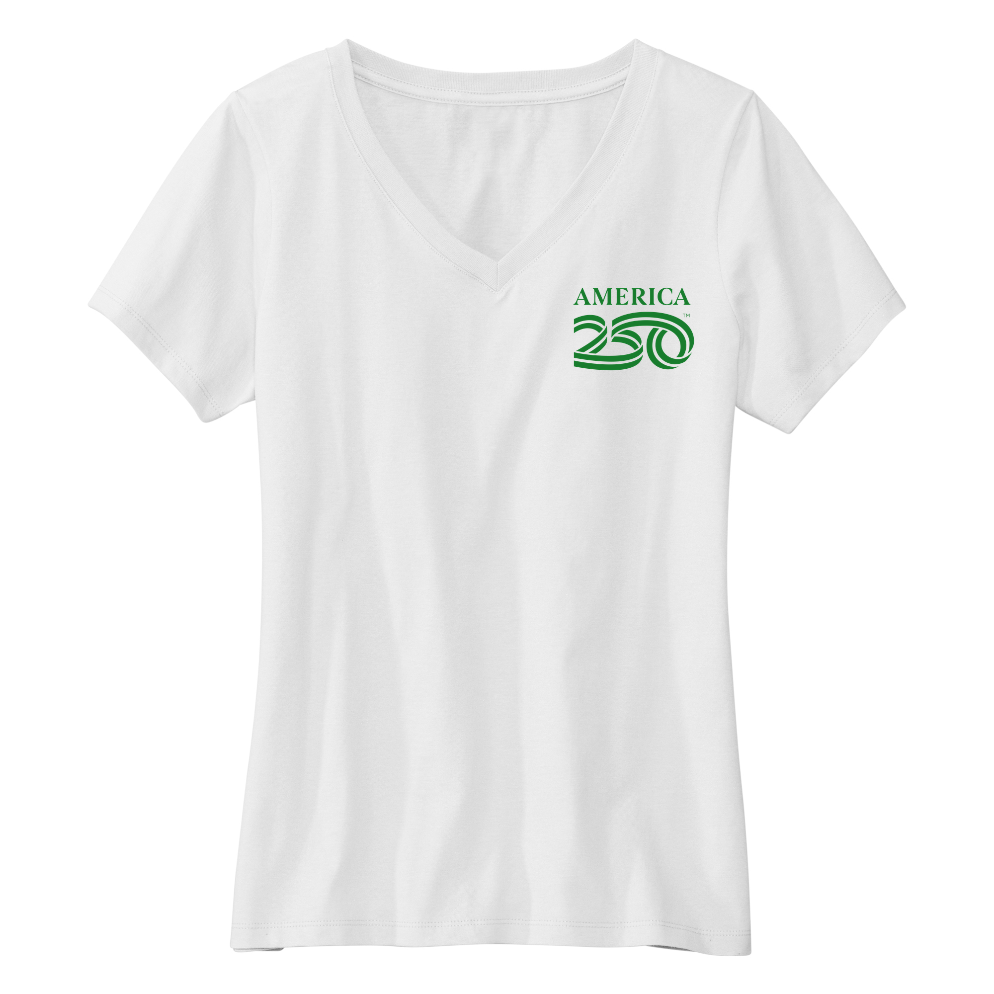 Womens Small White Short Sleeve V-neck Tee