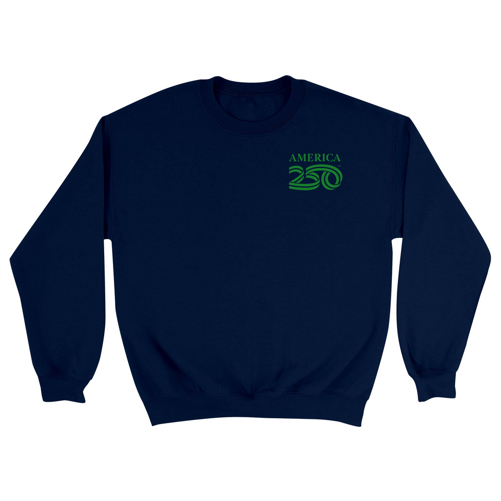 Unisex Small Navy Crewneck Sweatshirt