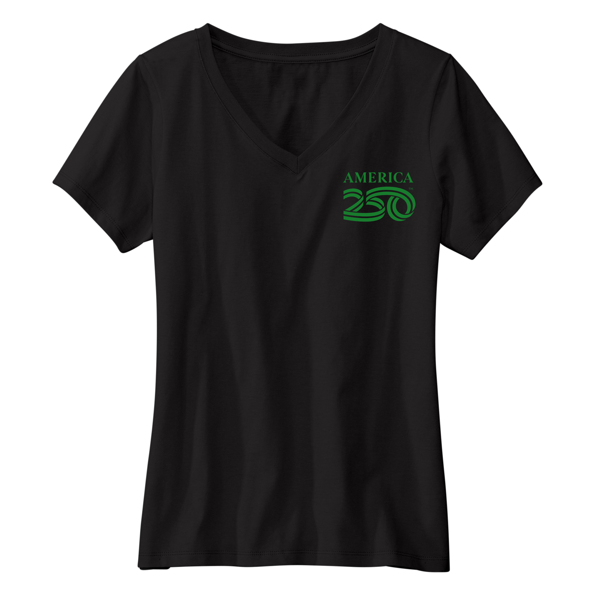 Womens Small Black Short Sleeve V-neck Tee