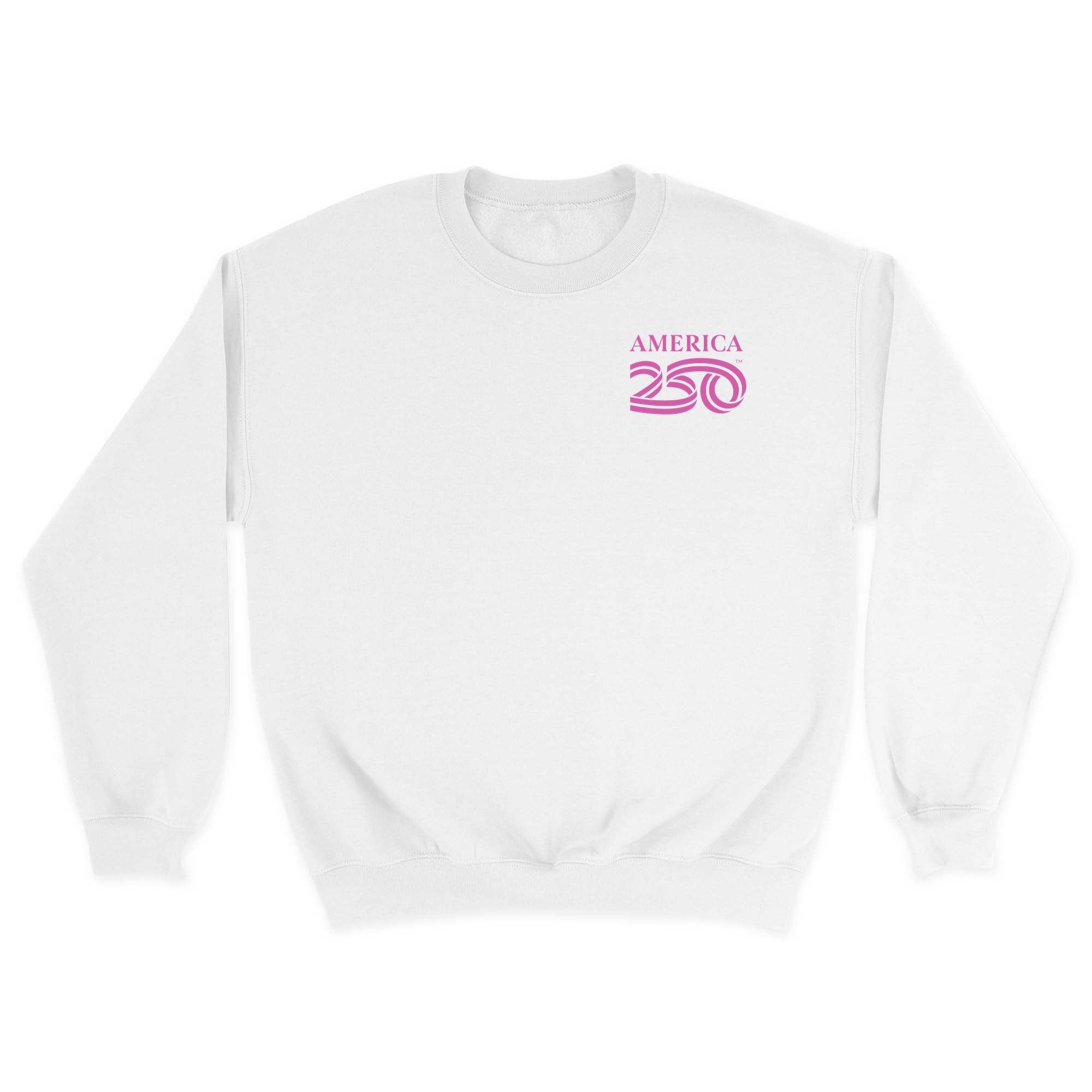 Unisex Small White Crewneck Sweatshirt