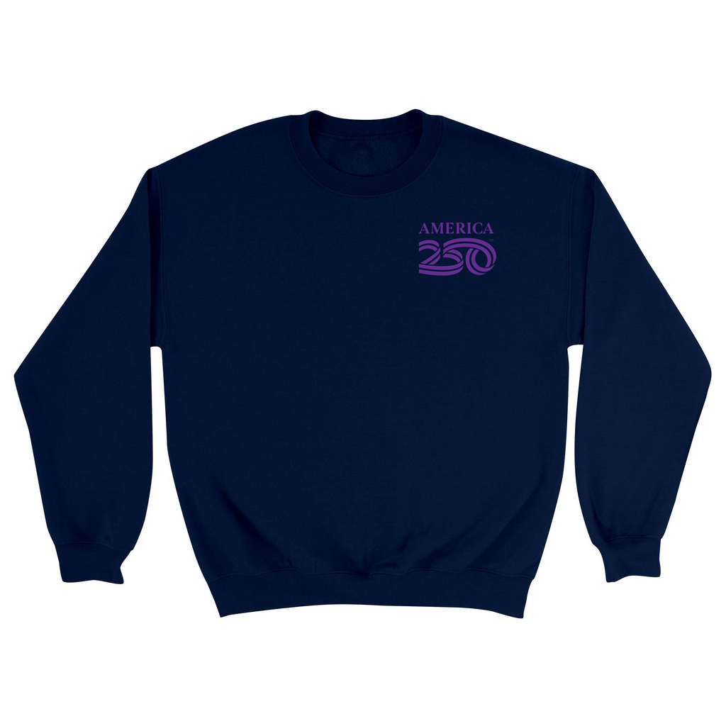 Unisex Small Navy Crewneck Sweatshirt