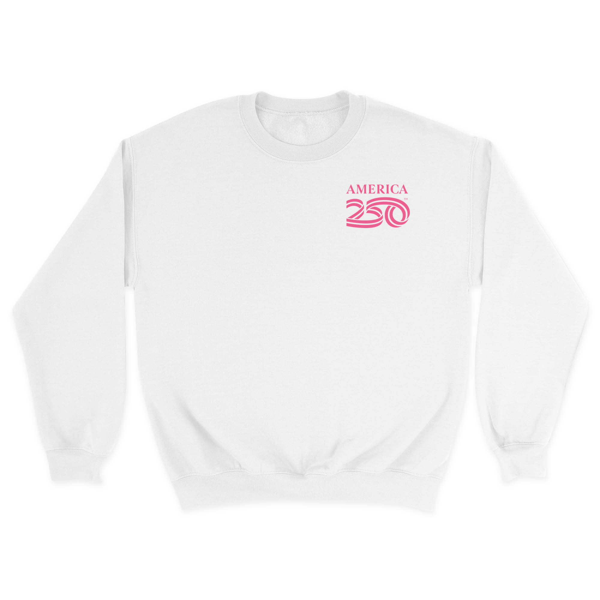 Unisex Small White Crewneck Sweatshirt
