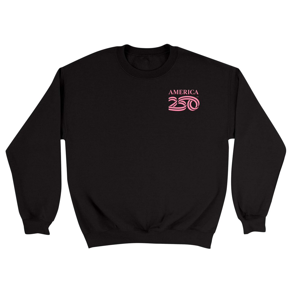 Unisex Small Black Crewneck Sweatshirt