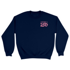 Unisex Small Navy Crewneck Sweatshirt