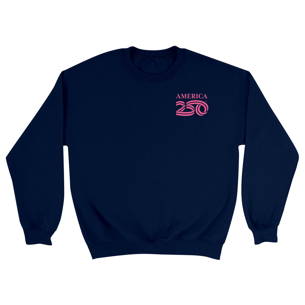 Unisex Small Navy Crewneck Sweatshirt