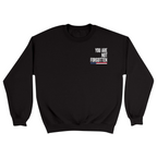 Unisex Small Black Crewneck Sweatshirt