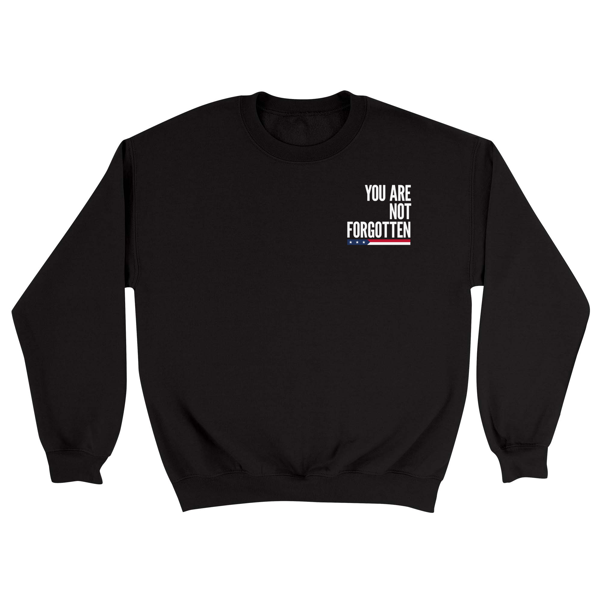 Unisex Small Black Crewneck Sweatshirt