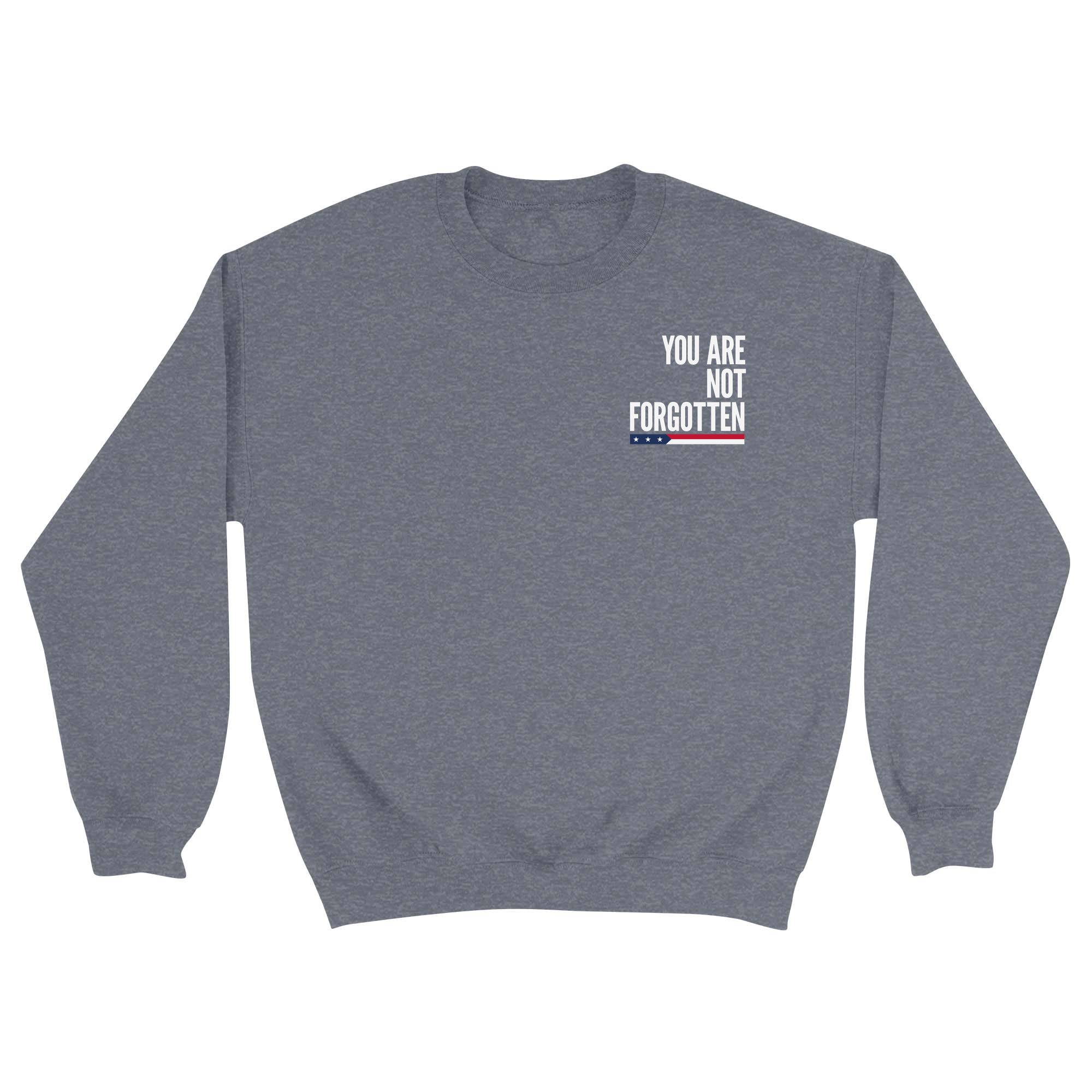 Unisex Small Dark Ash Crewneck Sweatshirt