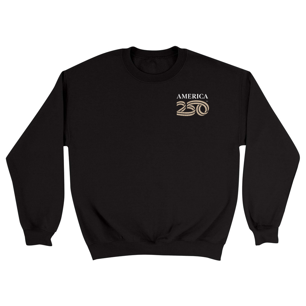 Unisex Small Black Crewneck Sweatshirt