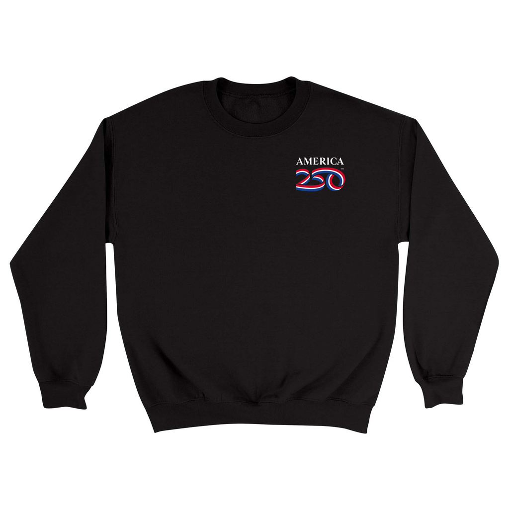 Unisex Small Black Crewneck Sweatshirt