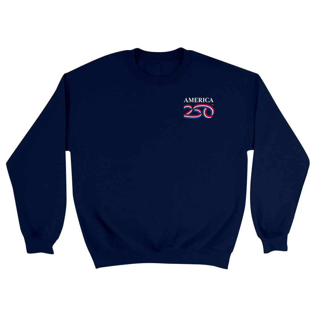 Unisex Small Navy Crewneck Sweatshirt