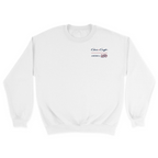 Unisex Small White Crewneck Sweatshirt