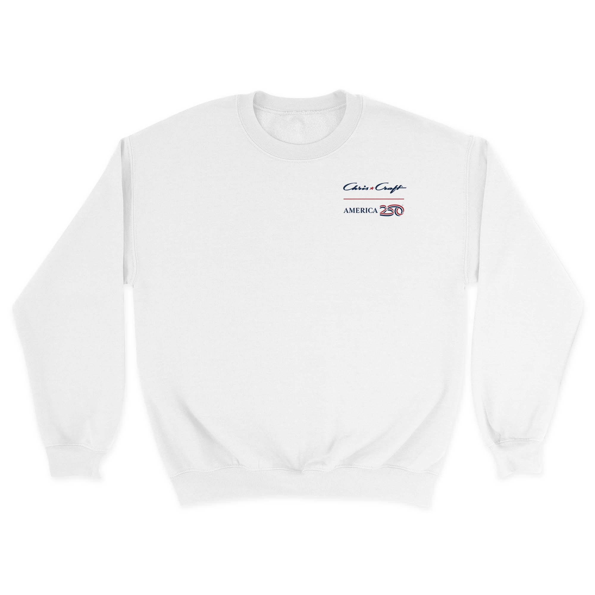 Unisex Small White Crewneck Sweatshirt