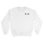 Unisex Small White Crewneck Sweatshirt