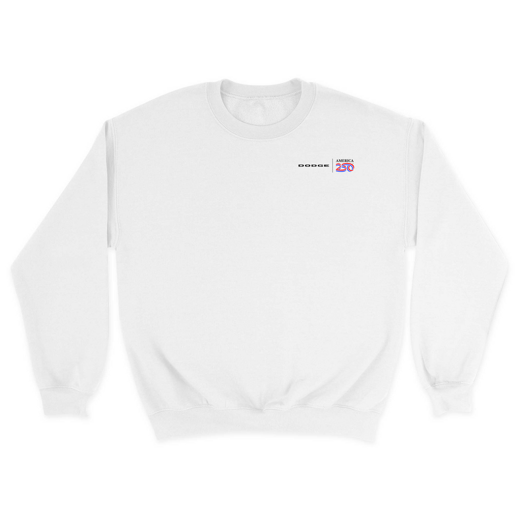 Unisex Small White Crewneck Sweatshirt