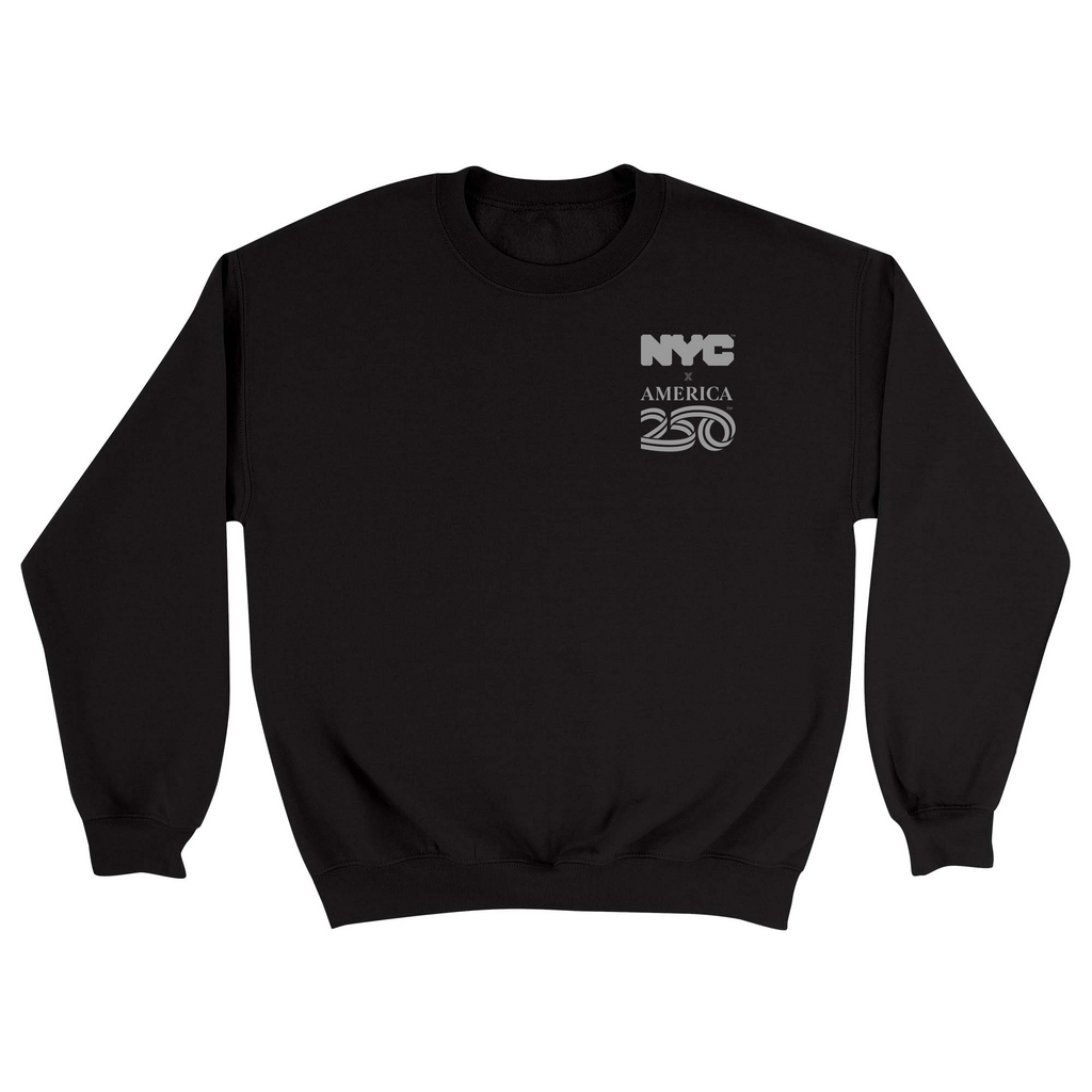 Unisex Small Black Crewneck Sweatshirt