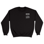 Unisex Small Black Crewneck Sweatshirt