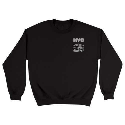 Unisex Small Black Crewneck Sweatshirt
