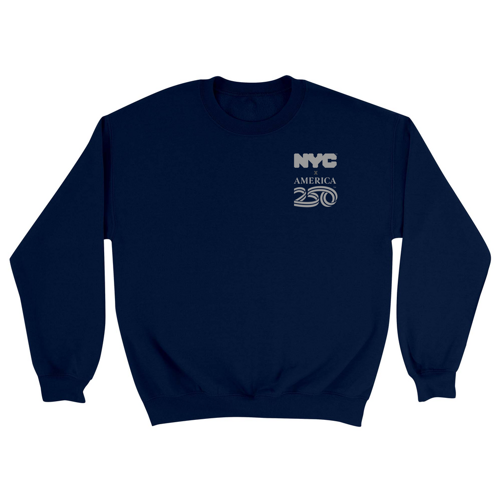 Unisex Small Navy Crewneck Sweatshirt