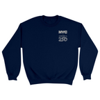 Unisex Small Navy Crewneck Sweatshirt