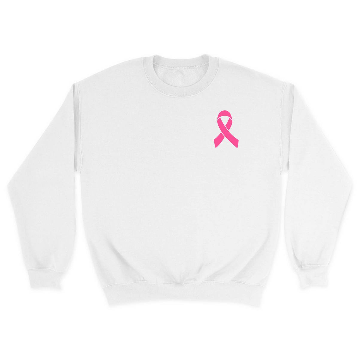 Unisex Small White Crewneck Sweatshirt