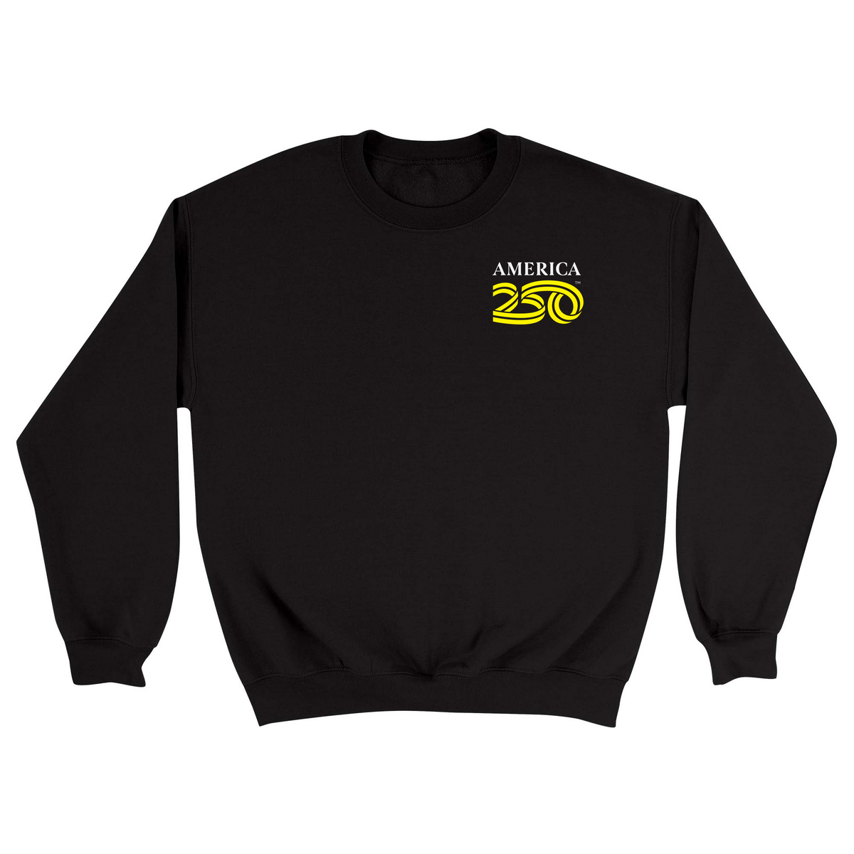 Unisex Small Black Crewneck Sweatshirt