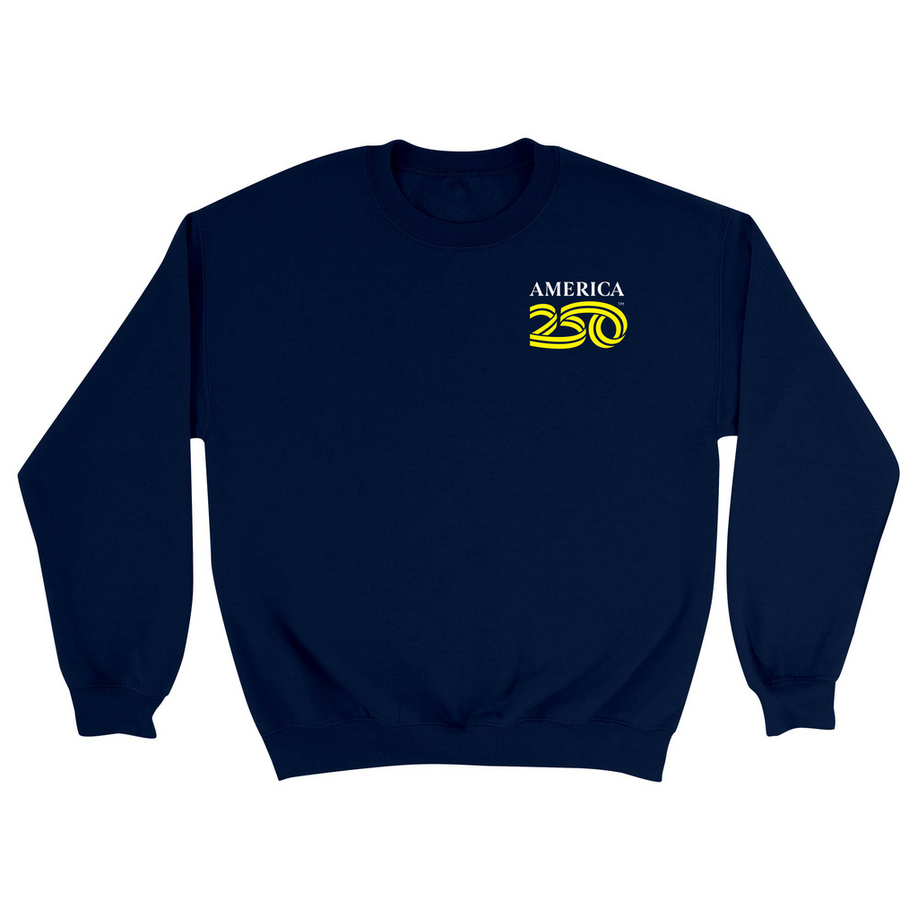 Unisex Small Navy Crewneck Sweatshirt