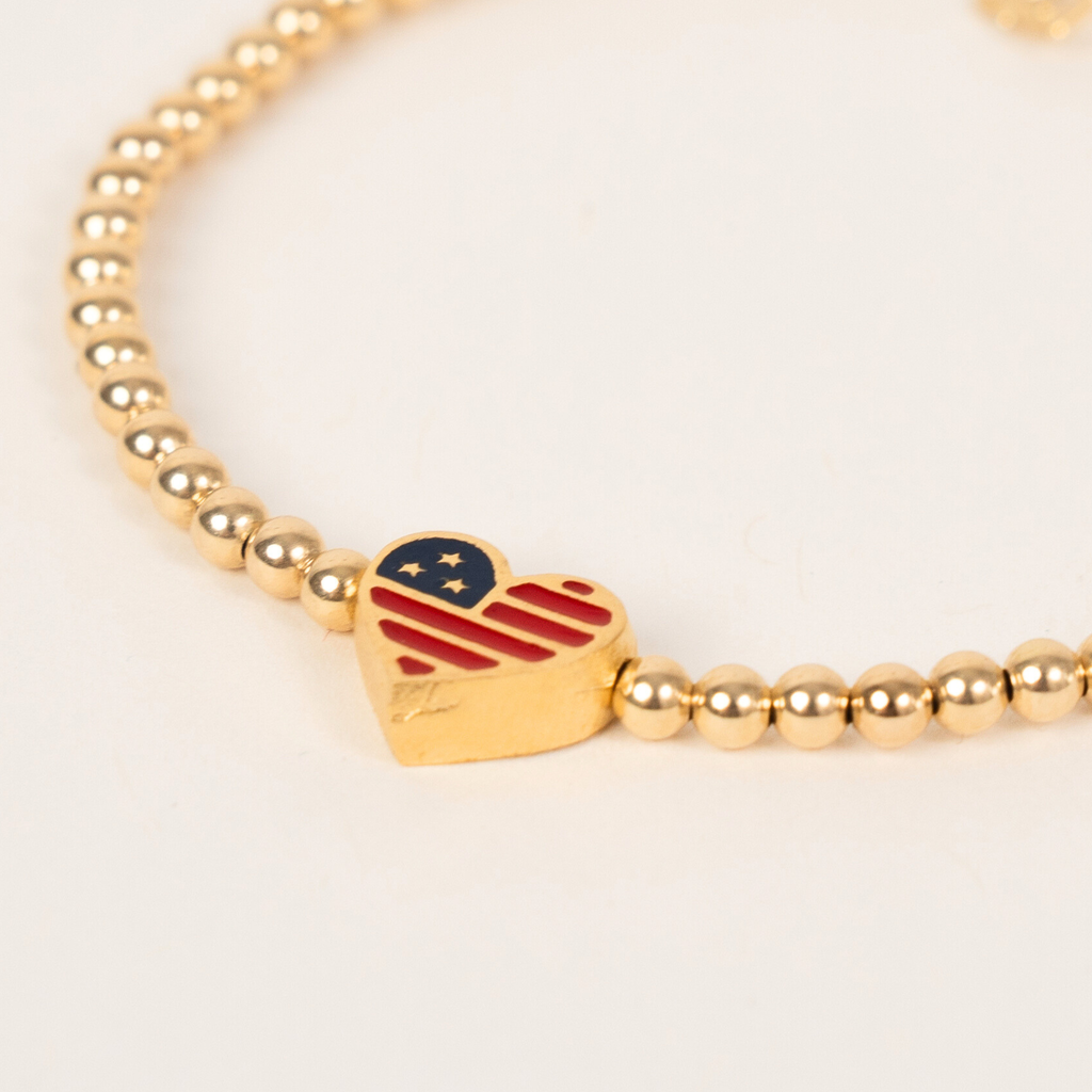 America250 Happy Heart Bracelet