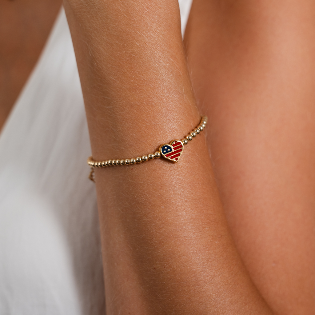 America250 Happy Heart Bracelet