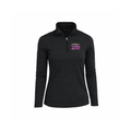 America250 Women's Tiger Stripe Jersey Long Sleeve 1/4 Zip Polo