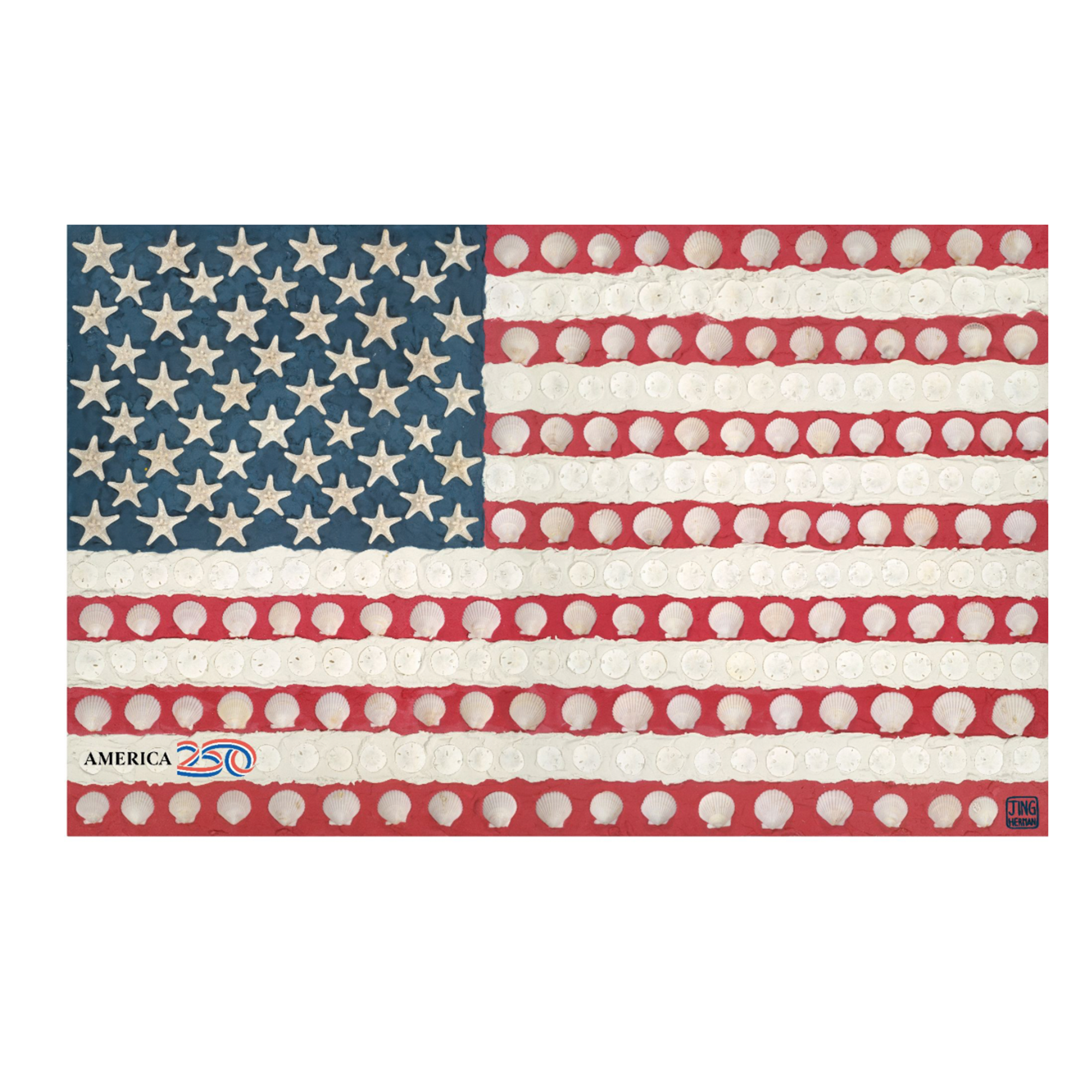 America250 Limited Edition Starfish Spangled Banner Print by Jing Herman